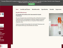 Tablet Screenshot of kanzlei-weberstrasse.de